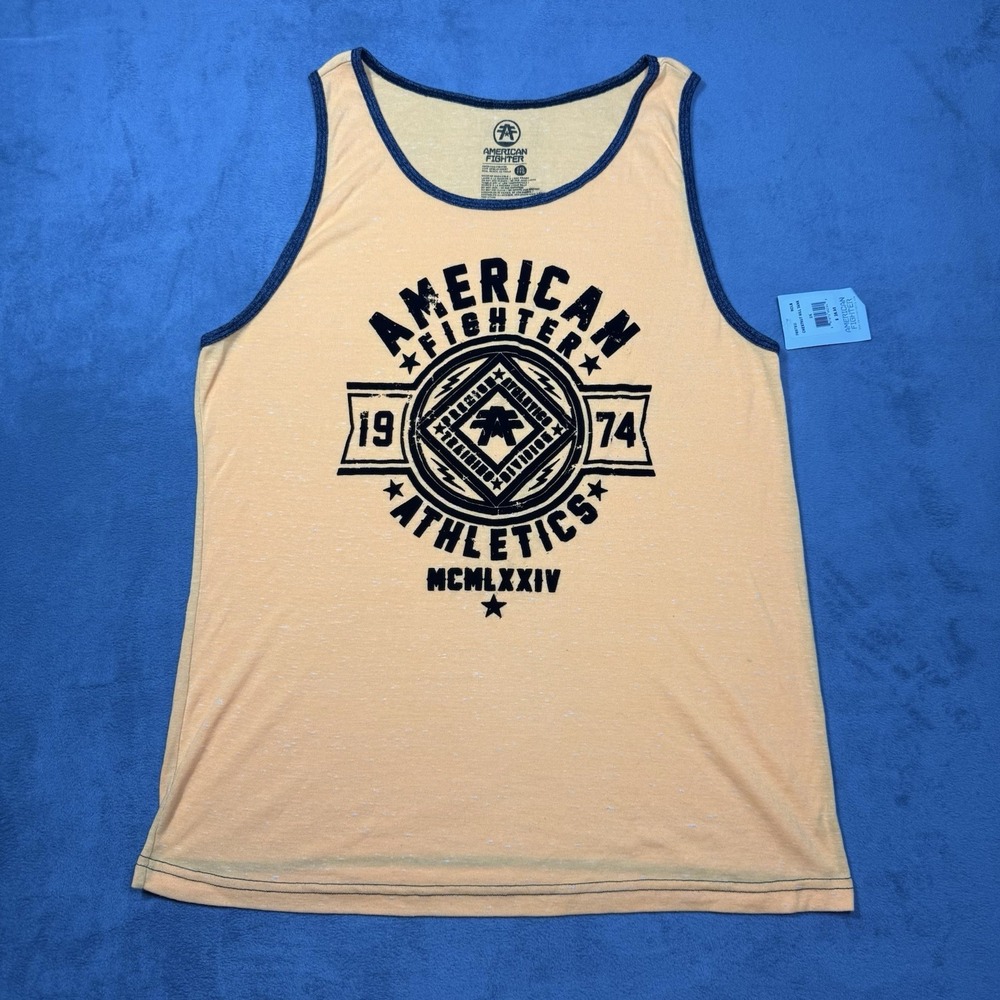 American Fighter Shirt Mens XXL Tank Top Athletic Stretch Active Training NEW